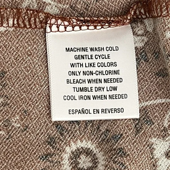 Style & Co Women's Lace Up Tie Front Long Sleeve Floral Blouse Plus 1X NWT - Picture 12 of 14